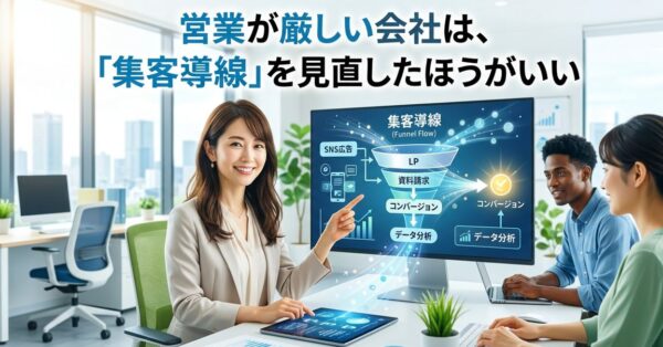 営業が厳しい会社は、営業ではなく「集客導線」を見直したほうがいい