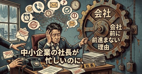 中小企業の社長が忙しいのに、会社が前に進まない理由