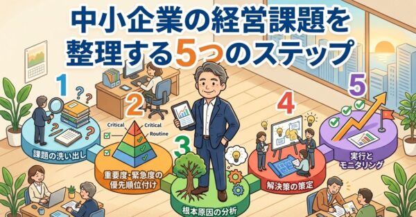 中小企業の経営課題を整理する5つのステップ