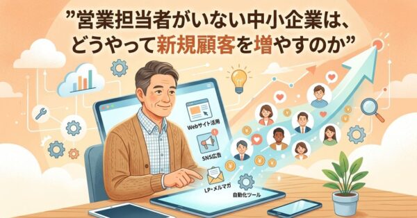 営業担当者がいない中小企業は、どうやって新規顧客を増やすのか